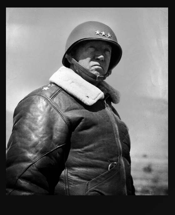 General Patton in his B3 bomber jacket. Pic from the Heddels site.