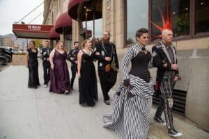 custom corset steampunk wedding